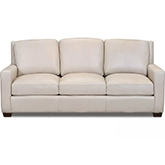 6350 Sofa in Pebble Bone Beige Top Grain Leather